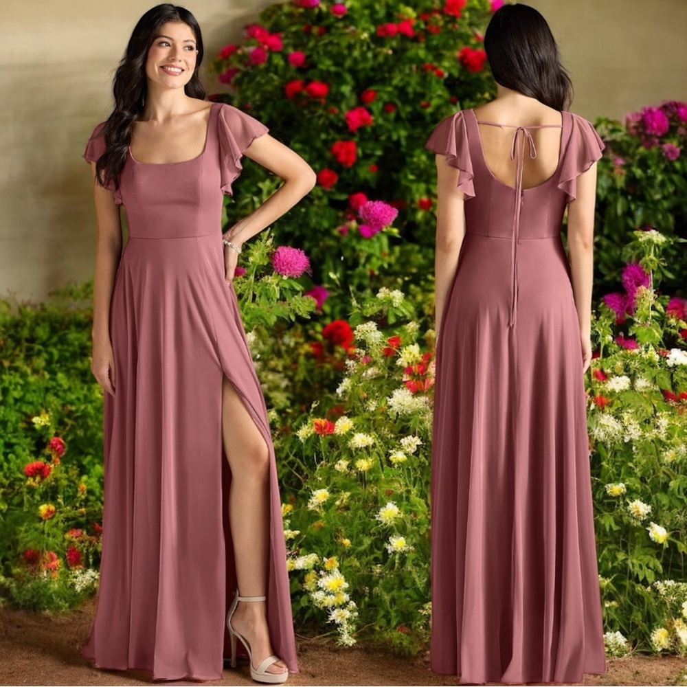 Azazie Mauve Maxi Dress